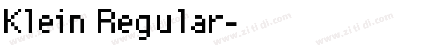 Klein Regular字体转换